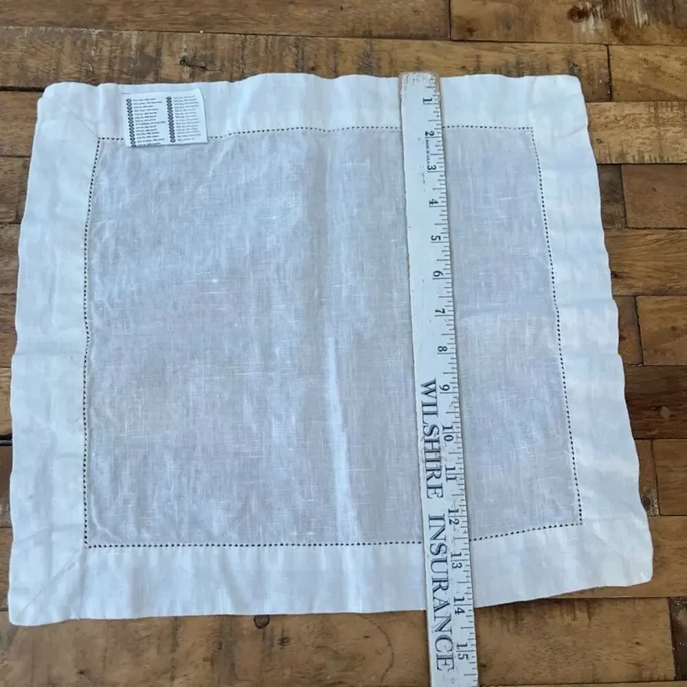 IKEA Gullmaj Ivory Cloth Napkins 14 X 15 Linen Cotton Blend